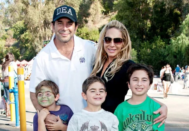 Family Photo of Paul Nassif, her former wife Adrienne Maloof, and their children Gavin Nassif, Christian Nassif, and Collin Nassif